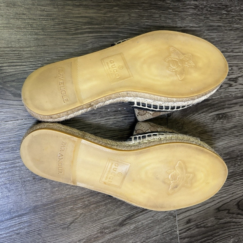Gucci GG Canvas Espadrilles EU 37 1/2 - Picture 10 of 15